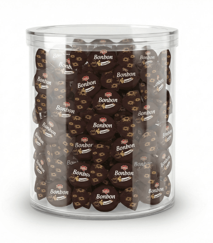 Seval Coffee Bonbon PVC jar packaging
