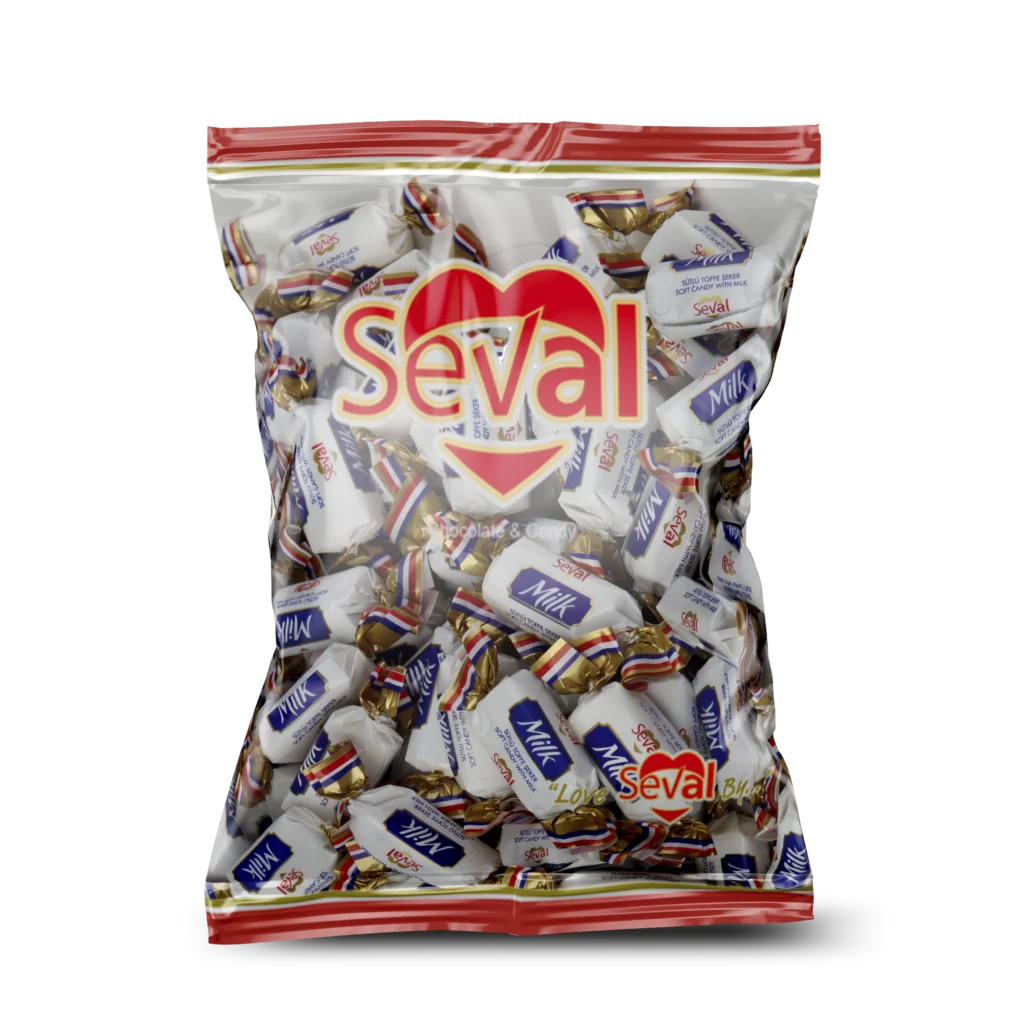 Seval Milk Bonbon bag packaging