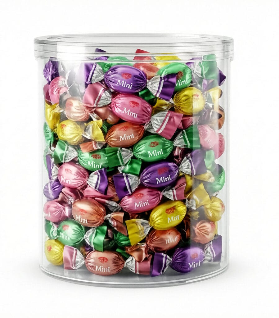 Seval Mini Bonbon acetate jar packaging