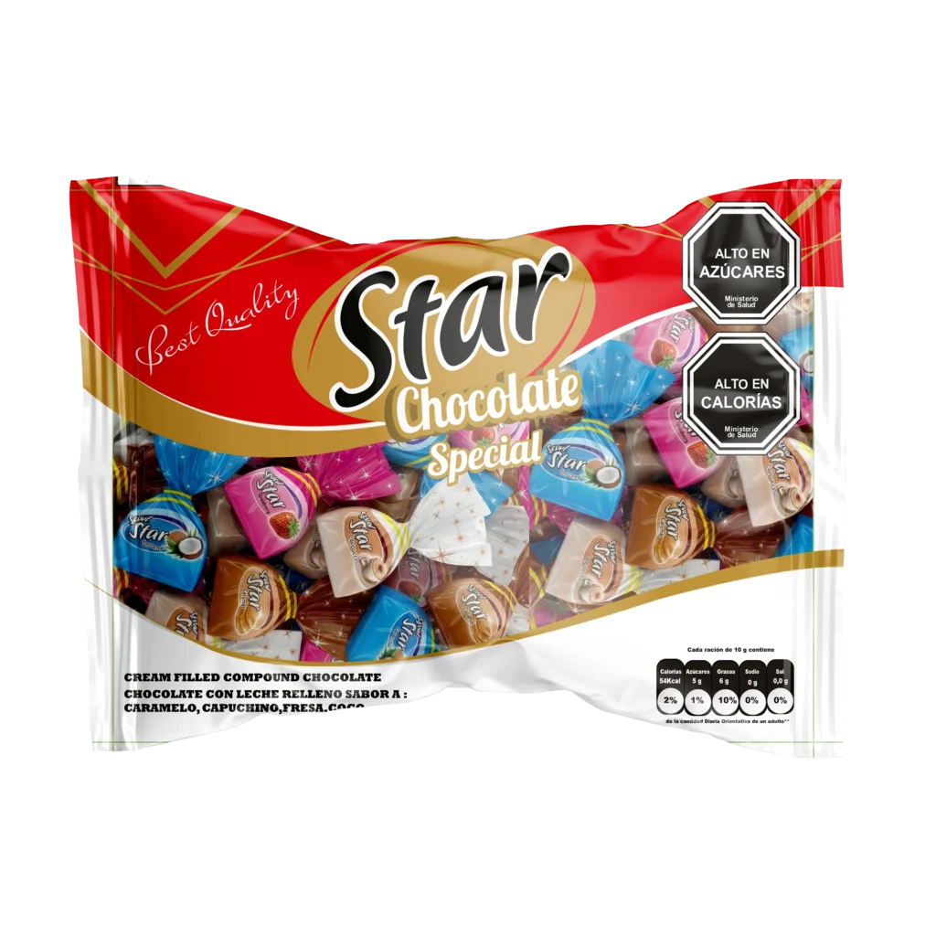 Seval Mini Star chocolate bag packaging