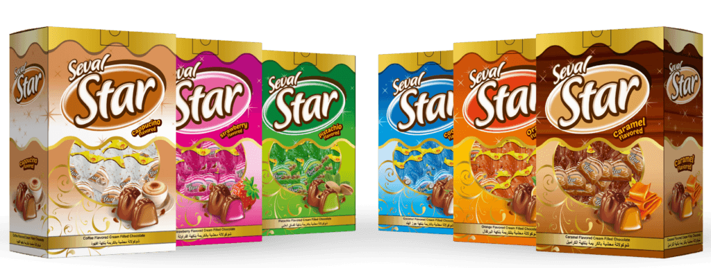 Seval Star chocolate box packaging
